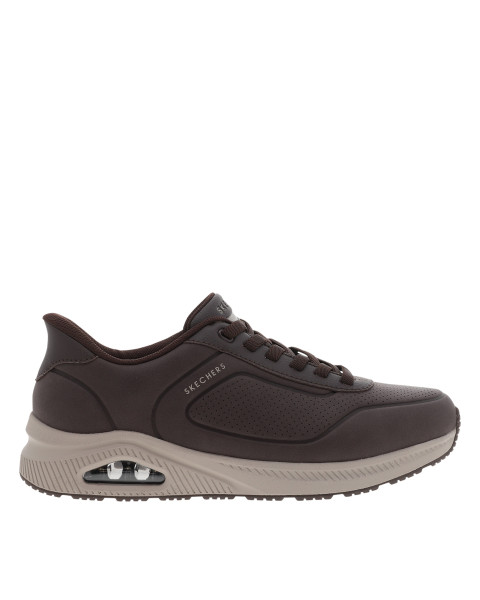 Sneakers chocolat à talon...