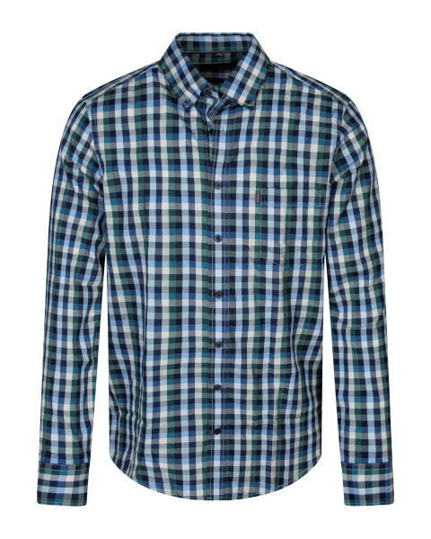 Chemise en coton à carreaux...