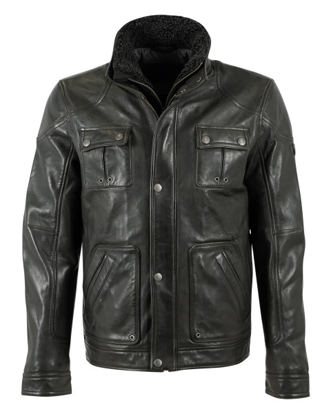 Blouson en cuir de mouton...