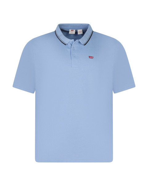 Polo en coton bleu à coupe...