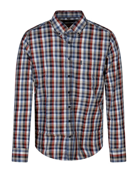Chemise à carreaux en coton...
