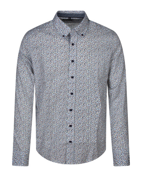 Chemise à motifs en coton...