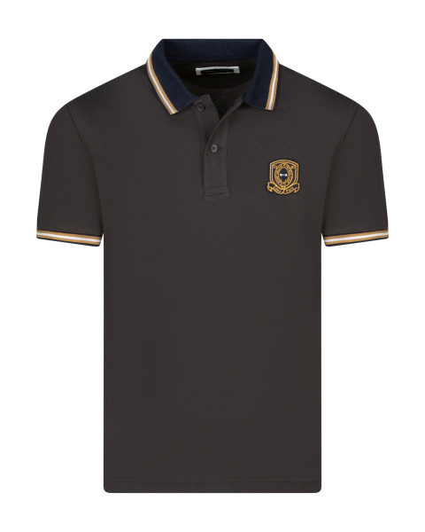 Polo en coton marron pourvu...