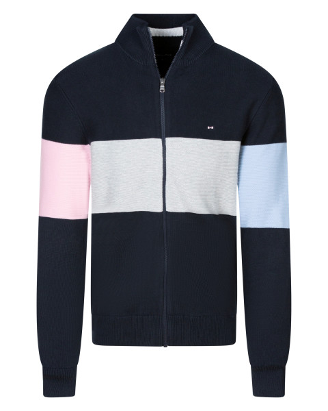 Gilet en coton bleu marine...