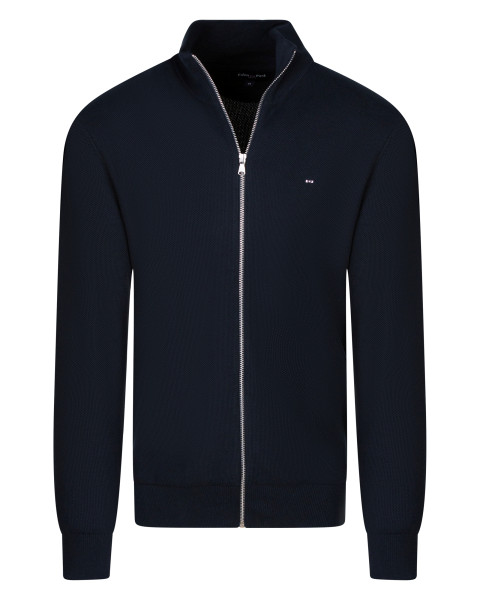 Gilet en coton marine uni...