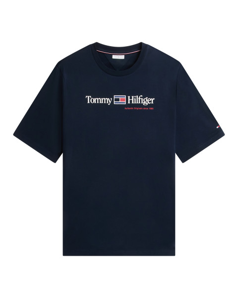 T-shirt marine en coton...