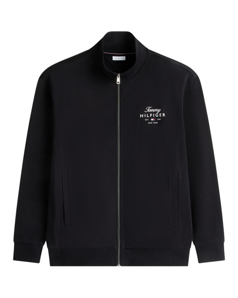 Gilet zippé en coton noir...