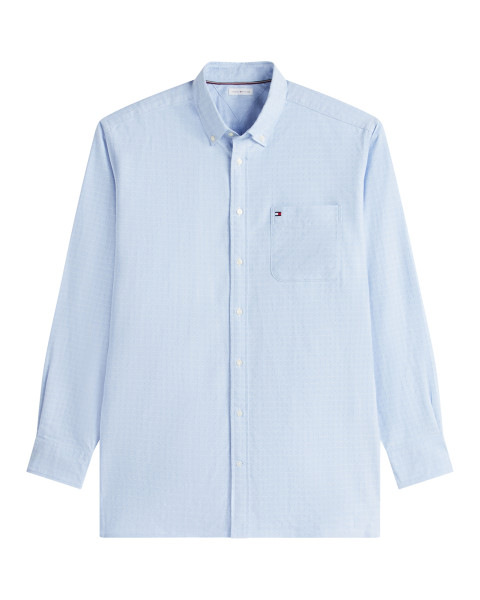 Chemise bleu ciel à motifs...