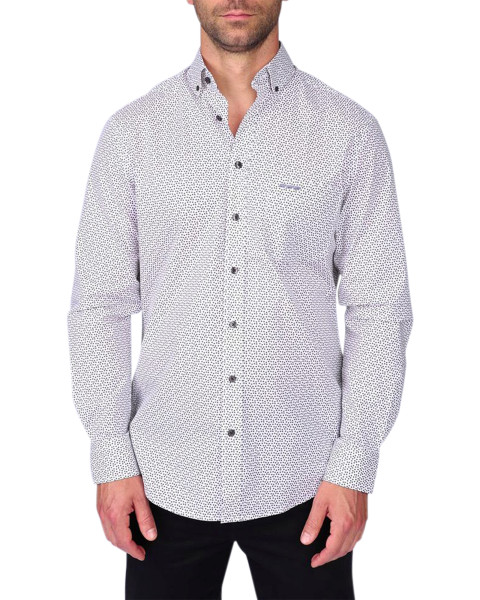 Chemise en coton blanche et...