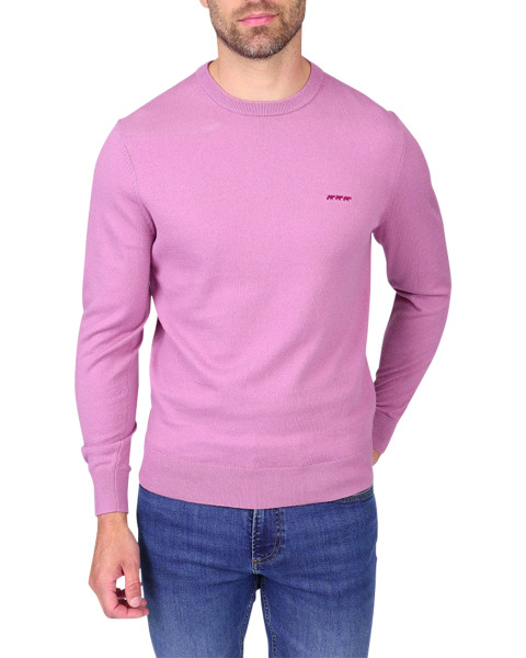 Pull en coton rose à coupe...