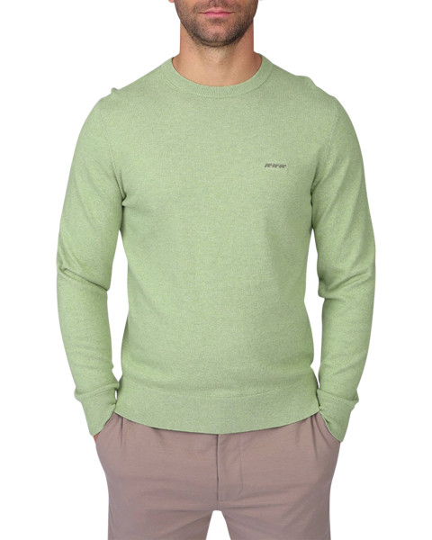 Pull en coton vert à coupe...