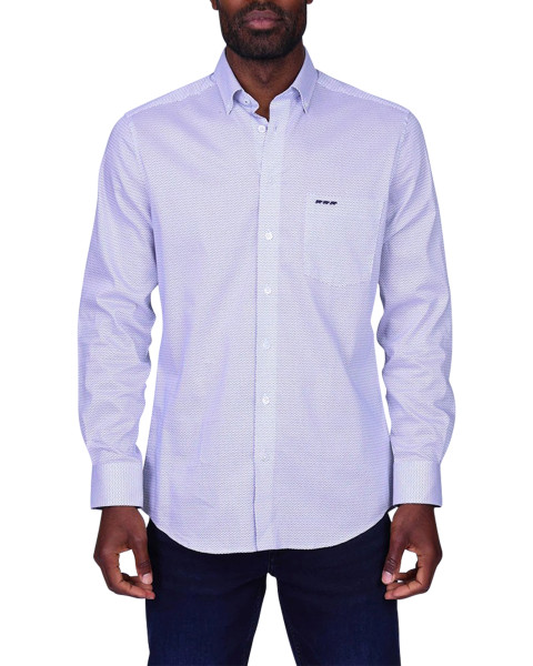 Chemise blanche à motifs...
