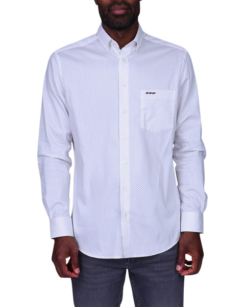 Chemise blanche à motifs...