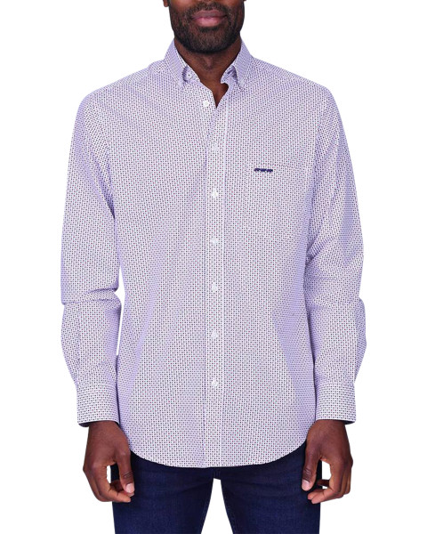 Chemise en coton blanche à...
