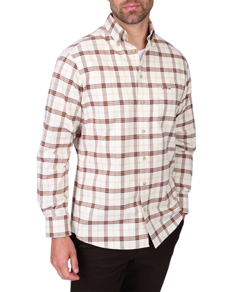 Chemise en coton écrue à...