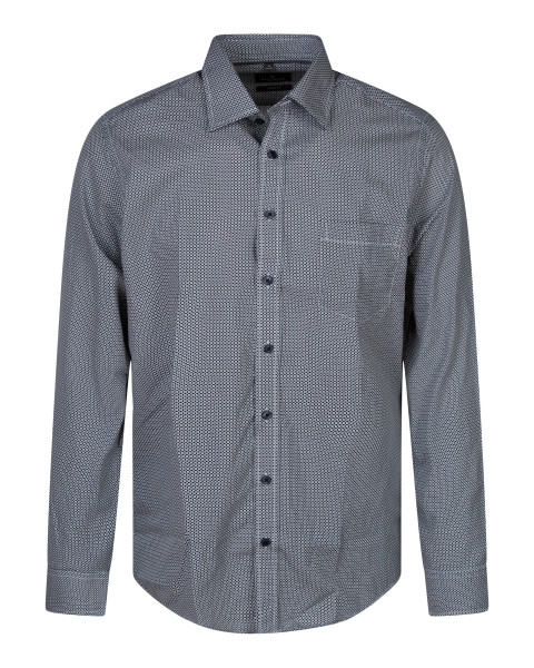 Chemise en coton marine et...