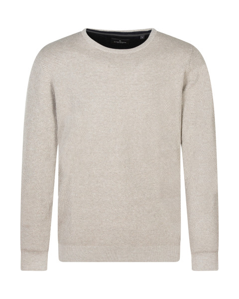 Pull en coton beige à coupe...
