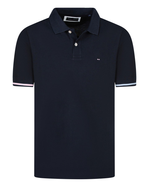 Polo en coton marine...