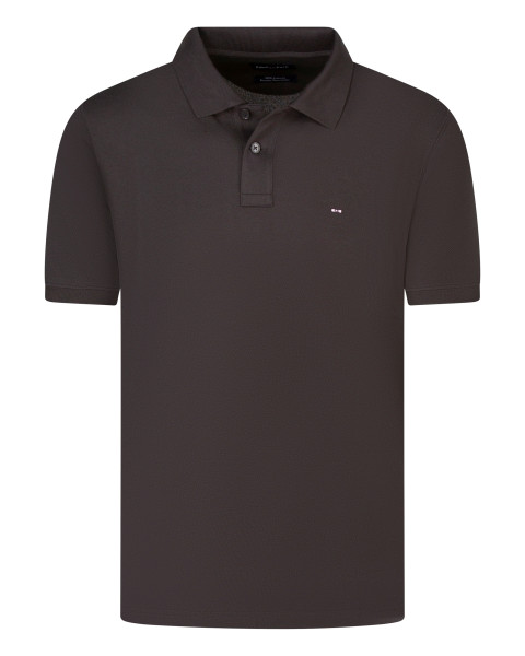 Polo en coton marron uni...