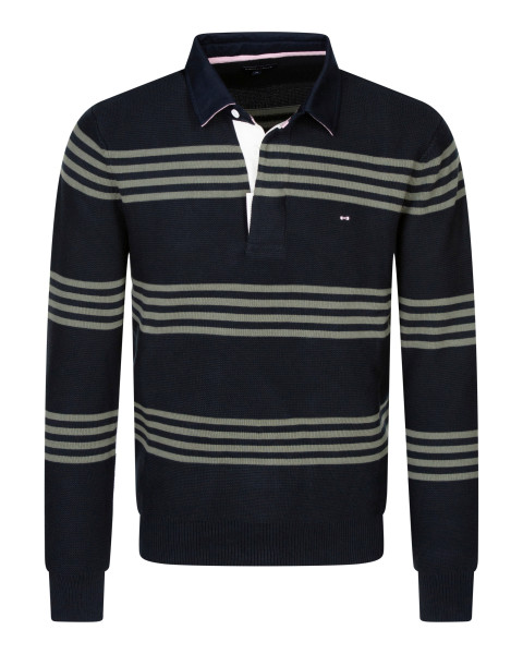 Pull en coton bleu marine...