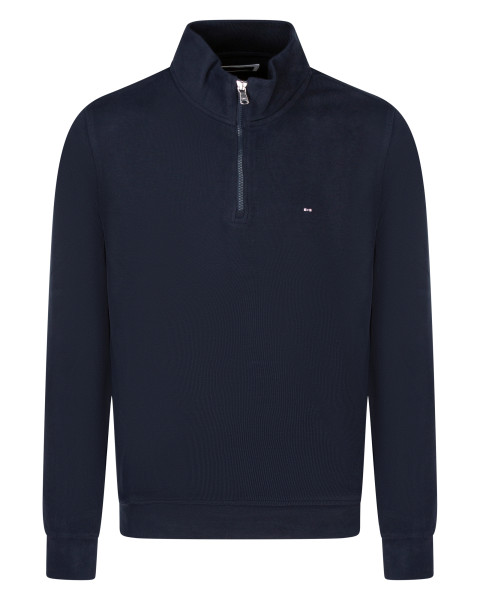 Pull en coton marine uni...