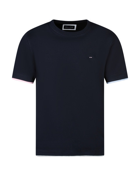T-shirt en coton marine...