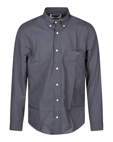 Chemise en coton noire et...