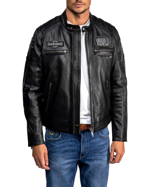 Blouson en cuir de mouton...