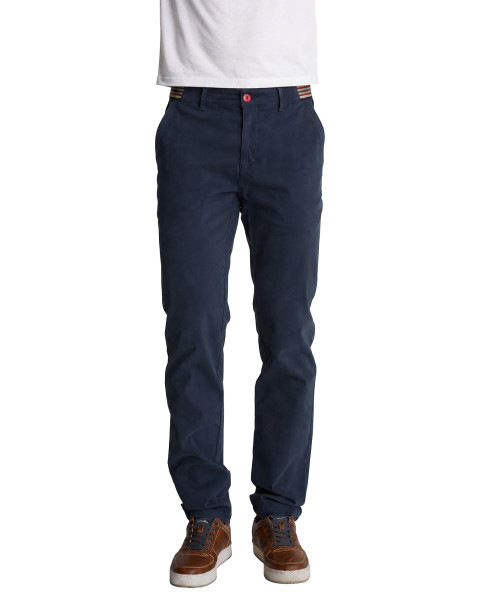 Pantalon chino bleu marine...