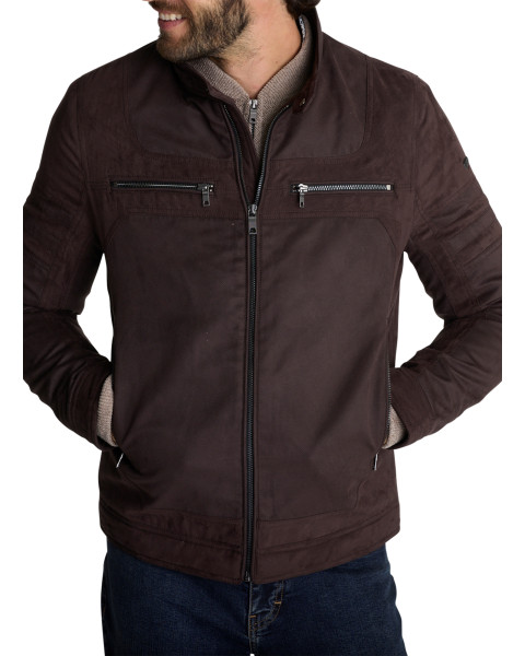 Blouson moka en suédine...