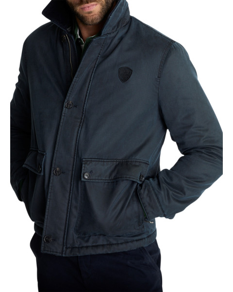 Blouson bleu marine pourvu...