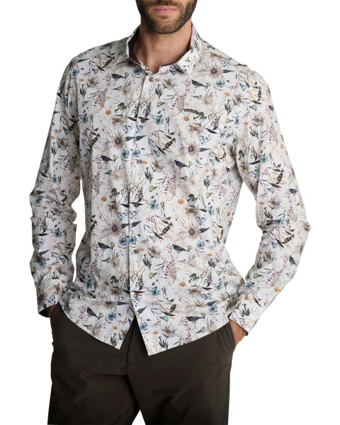 Chemise blanche à imprimé...