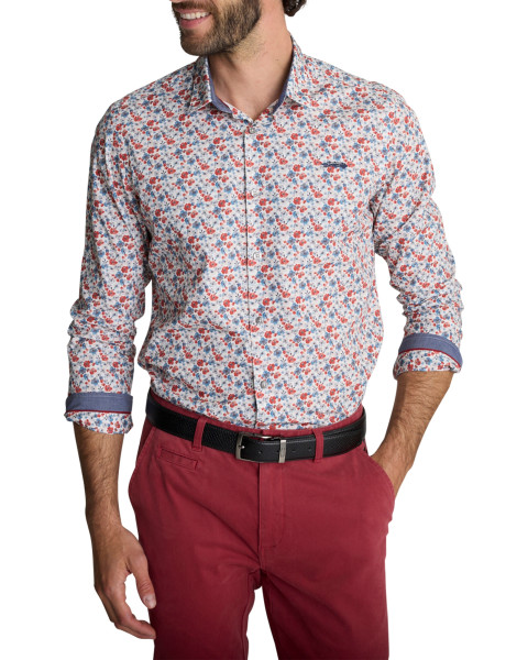 Chemise blanche à imprimé...