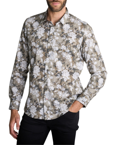 Chemise en coton blanc et...