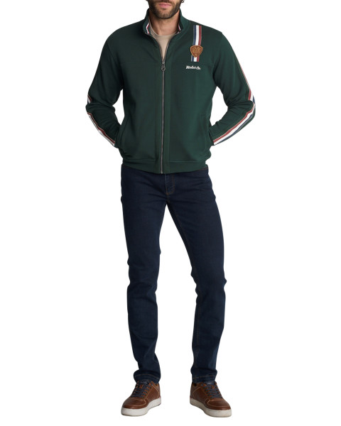 Gilet en coton mélangé vert...