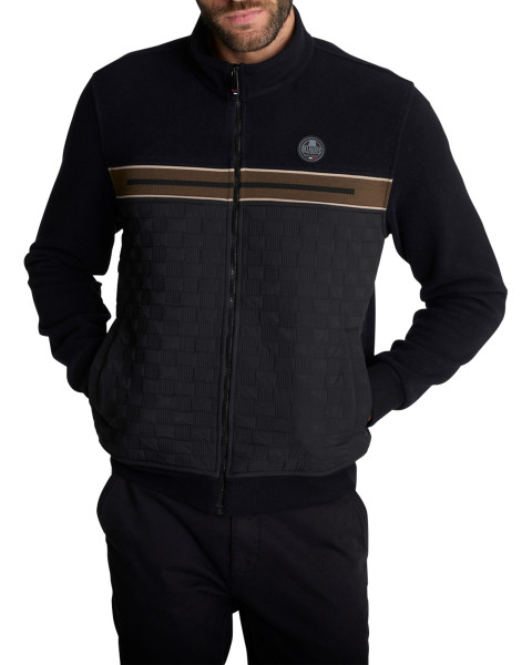 Veste zippée noire à buste...