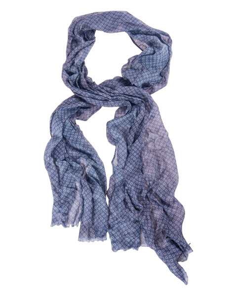 Foulard bleu clair orné de...