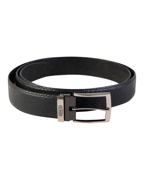 Ceinture noire en cuir de...